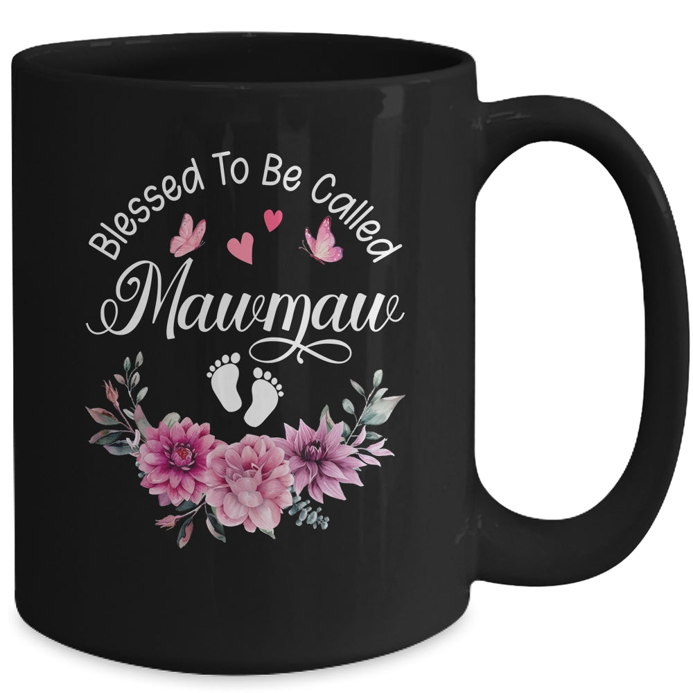 Blessed To Be Called Mawmaw Women Floral Decor Mawmaw Mug | siriusteestore