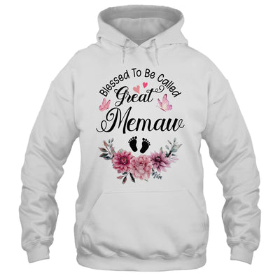 Blessed To Be Called Memaw Floral Memaw Mothers Day Shirt & Tank Top | siriusteestore