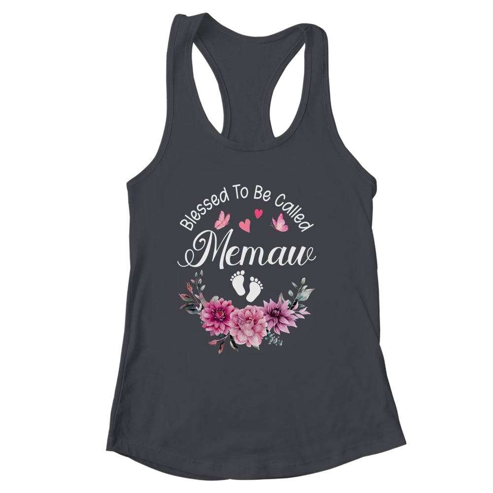 Blessed To Be Called Memaw Women Floral Decor Memaw Shirt & Tank Top | siriusteestore