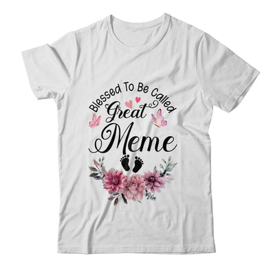 Blessed To Be Called Meme Floral Meme Mothers Day Shirt & Tank Top | siriusteestore