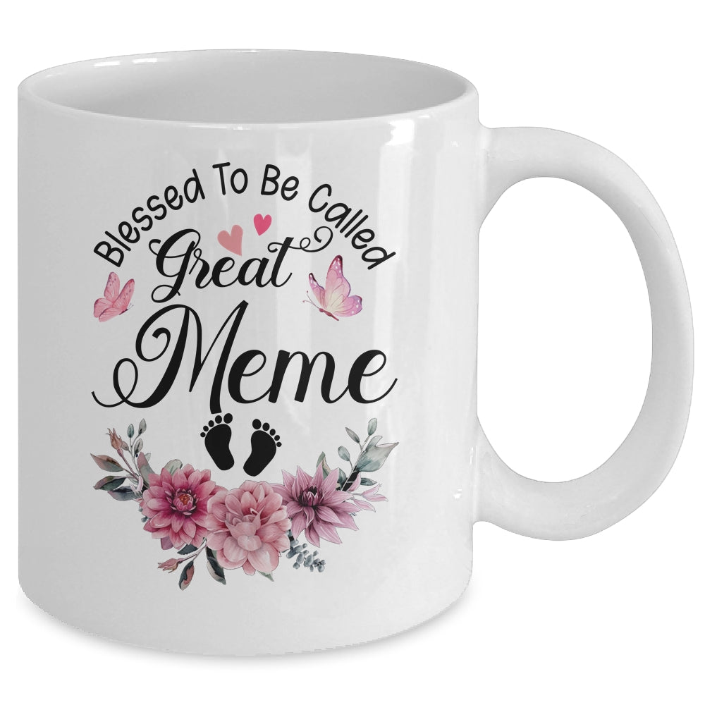 Blessed To Be Called Meme Floral Meme Mothers Day Mug | siriusteestore