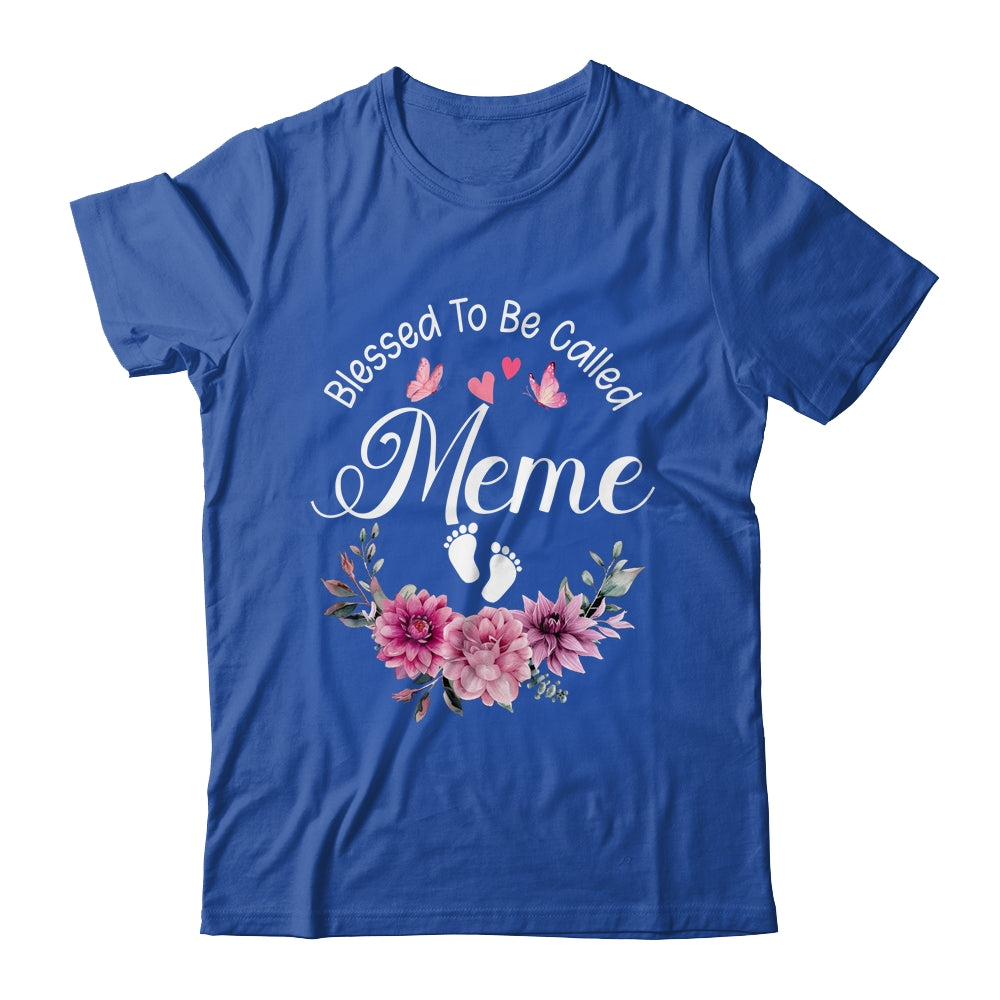 Blessed To Be Called Meme Women Floral Decor Meme Shirt & Tank Top | siriusteestore