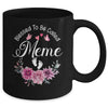 Blessed To Be Called Meme Women Floral Decor Meme Mug | siriusteestore