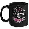 Blessed To Be Called Meme Women Floral Decor Meme Mug | siriusteestore