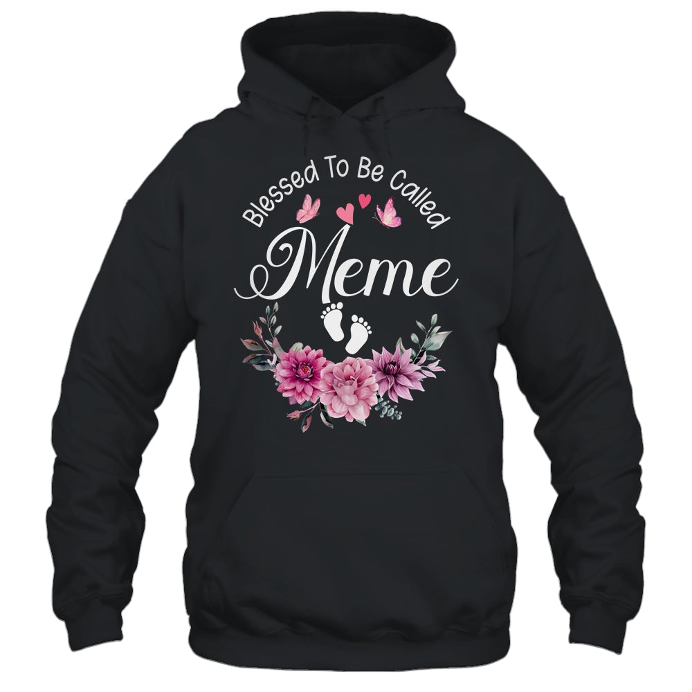 Blessed To Be Called Meme Women Floral Decor Meme Shirt & Tank Top | siriusteestore