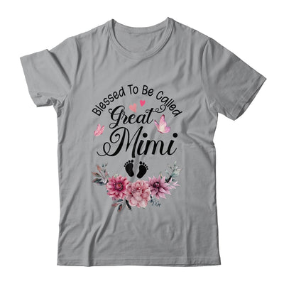 Blessed To Be Called Mimi Floral Mimi Mothers Day Shirt & Tank Top | siriusteestore