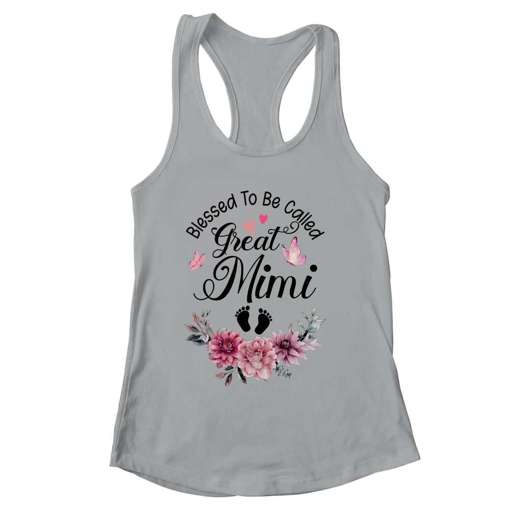 Blessed To Be Called Mimi Floral Mimi Mothers Day Shirt & Tank Top | siriusteestore