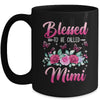 Blessed To Be Called Mimi Mothers Day Birthday Rose Butterfly Mug | siriusteestore
