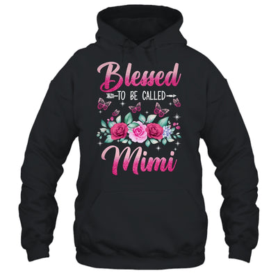 Blessed To Be Called Mimi Mothers Day Birthday Rose Butterfly Shirt & Tank Top | siriusteestore