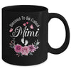Blessed To Be Called Mimi Women Floral Decor Mimi Mug | siriusteestore