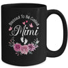 Blessed To Be Called Mimi Women Floral Decor Mimi Mug | siriusteestore