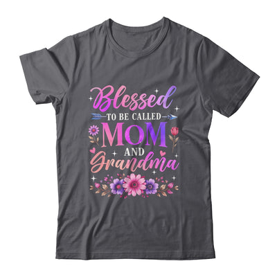 Blessed To Be Called Mom And Grandma Floral Grandmother Mom Shirt & Tank Top | siriusteestore