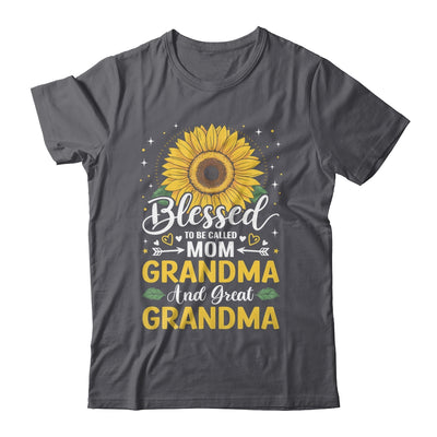 Blessed To Be Called Mom Grandma Great Grandma Mother's Day Sunflower Shirt & Tank Top | siriusteestore