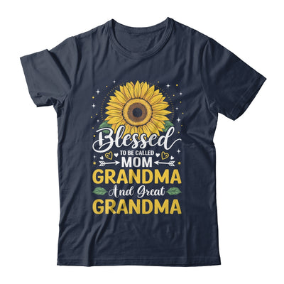 Blessed To Be Called Mom Grandma Great Grandma Mother's Day Sunflower Shirt & Tank Top | siriusteestore
