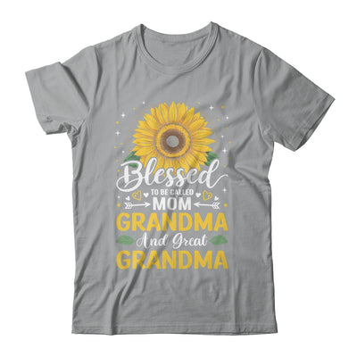 Blessed To Be Called Mom Grandma Great Grandma Mother's Day Sunflower Shirt & Tank Top | siriusteestore