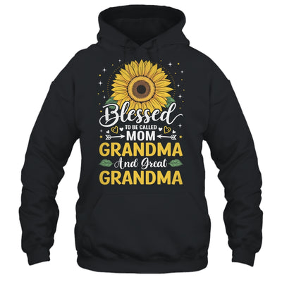 Blessed To Be Called Mom Grandma Great Grandma Mother's Day Sunflower Shirt & Tank Top | siriusteestore