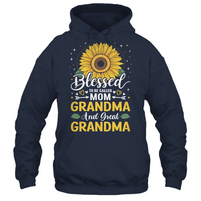 Blessed To Be Called Mom Grandma Great Grandma Mother's Day Sunflower Shirt & Tank Top | siriusteestore