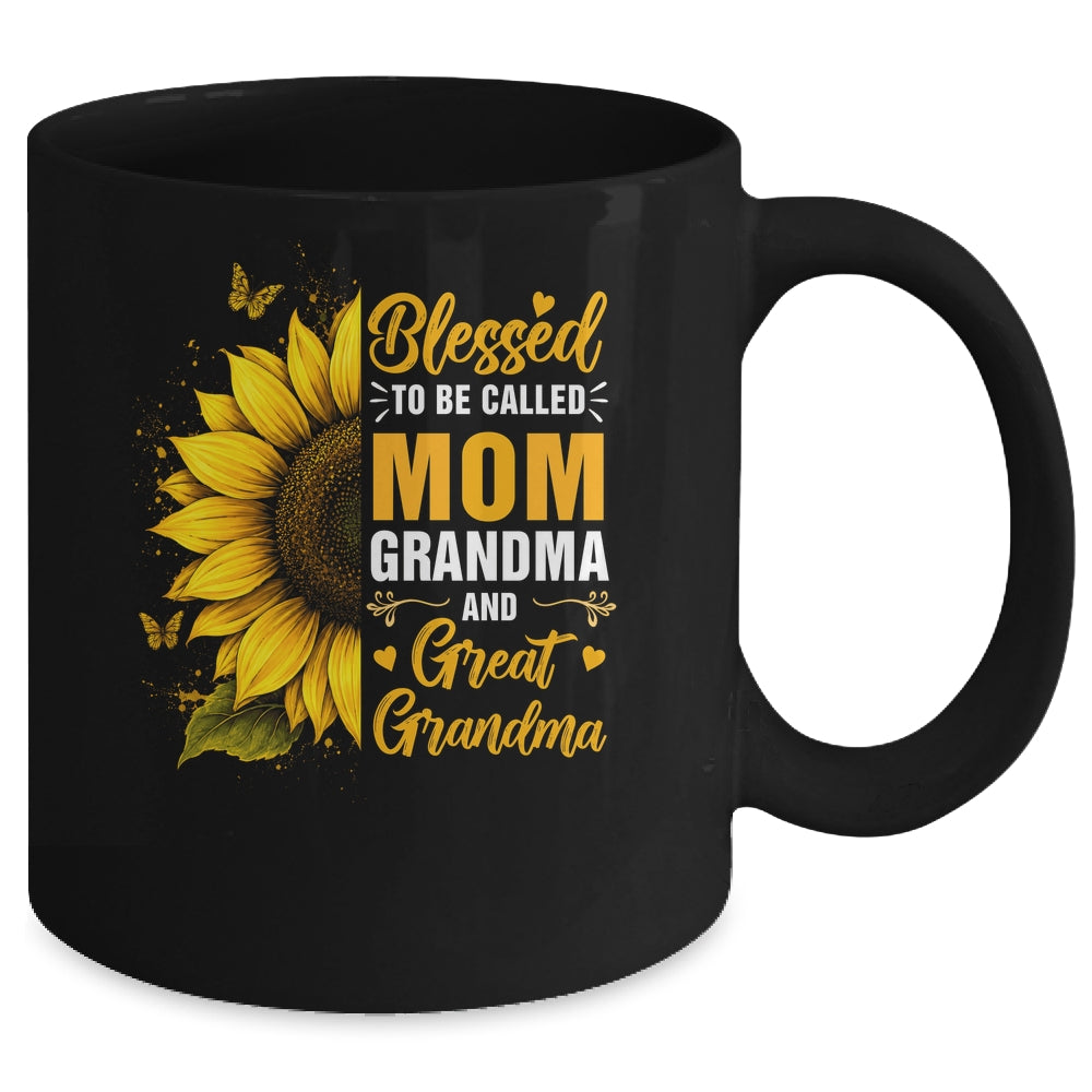 Blessed To Be Called Mom Grandma Great Grandma Mother's Day Women Mug | siriusteestore