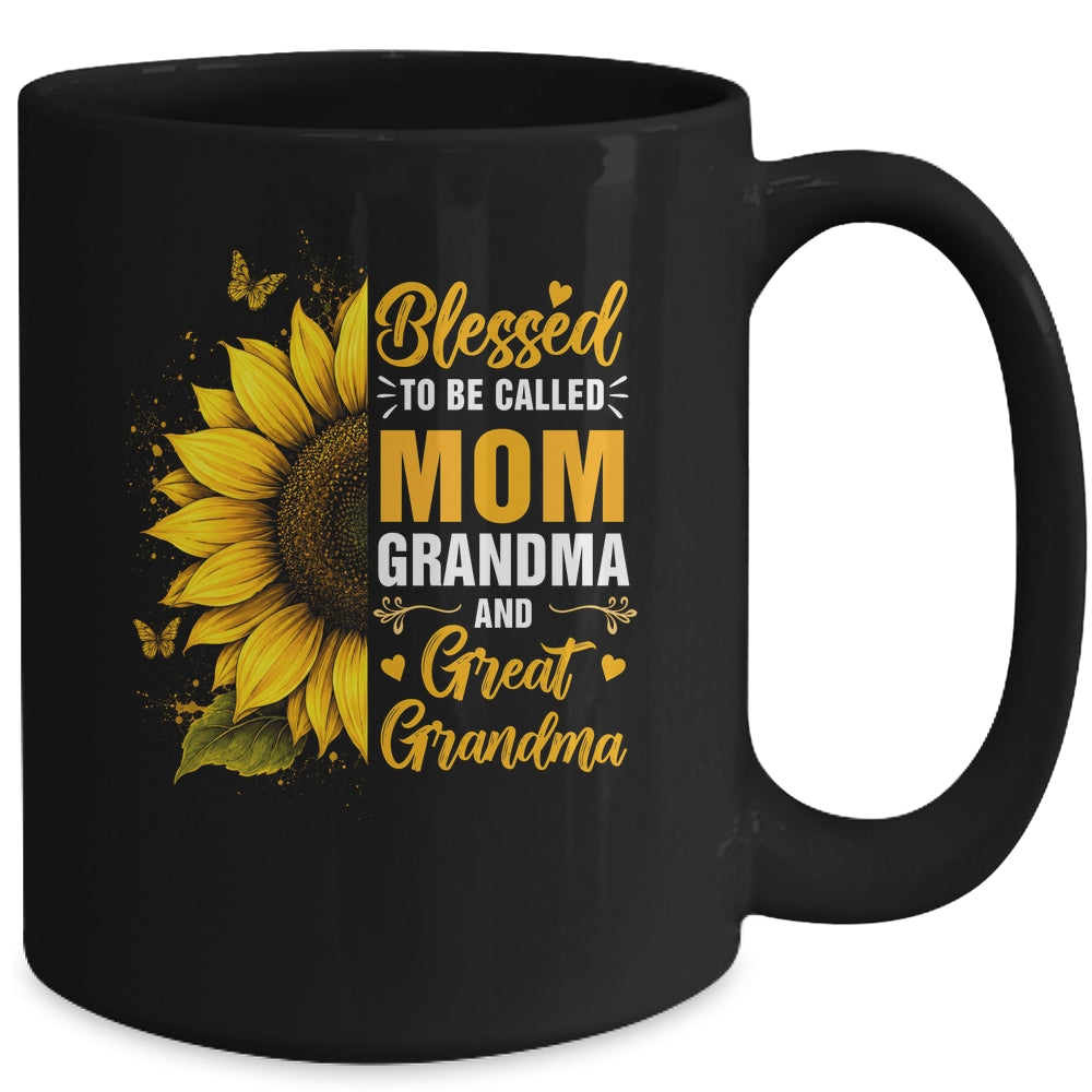 Blessed To Be Called Mom Grandma Great Grandma Mother's Day Women Mug | siriusteestore
