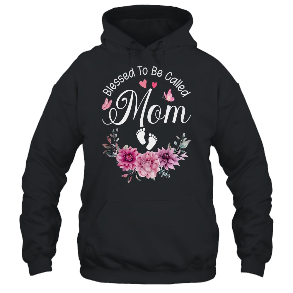 Blessed To Be Called Mom Women Floral Decor Mom Shirt & Tank Top | siriusteestore