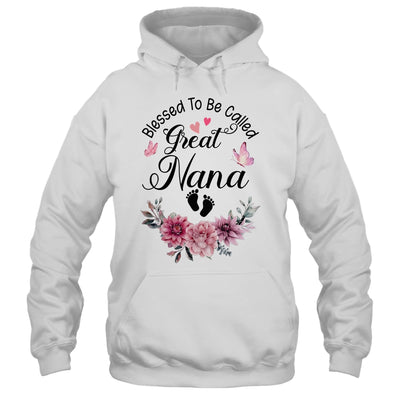 Blessed To Be Called Nana Floral Nana Mothers Day Shirt & Tank Top | siriusteestore