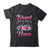 Blessed To Be Called Nana Mothers Day Birthday Rose Butterfly Shirt & Tank Top | siriusteestore