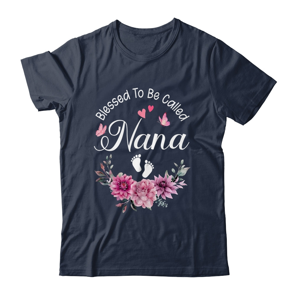 Blessed To Be Called Nana Women Floral Decor Nana Shirt & Tank Top | siriusteestore
