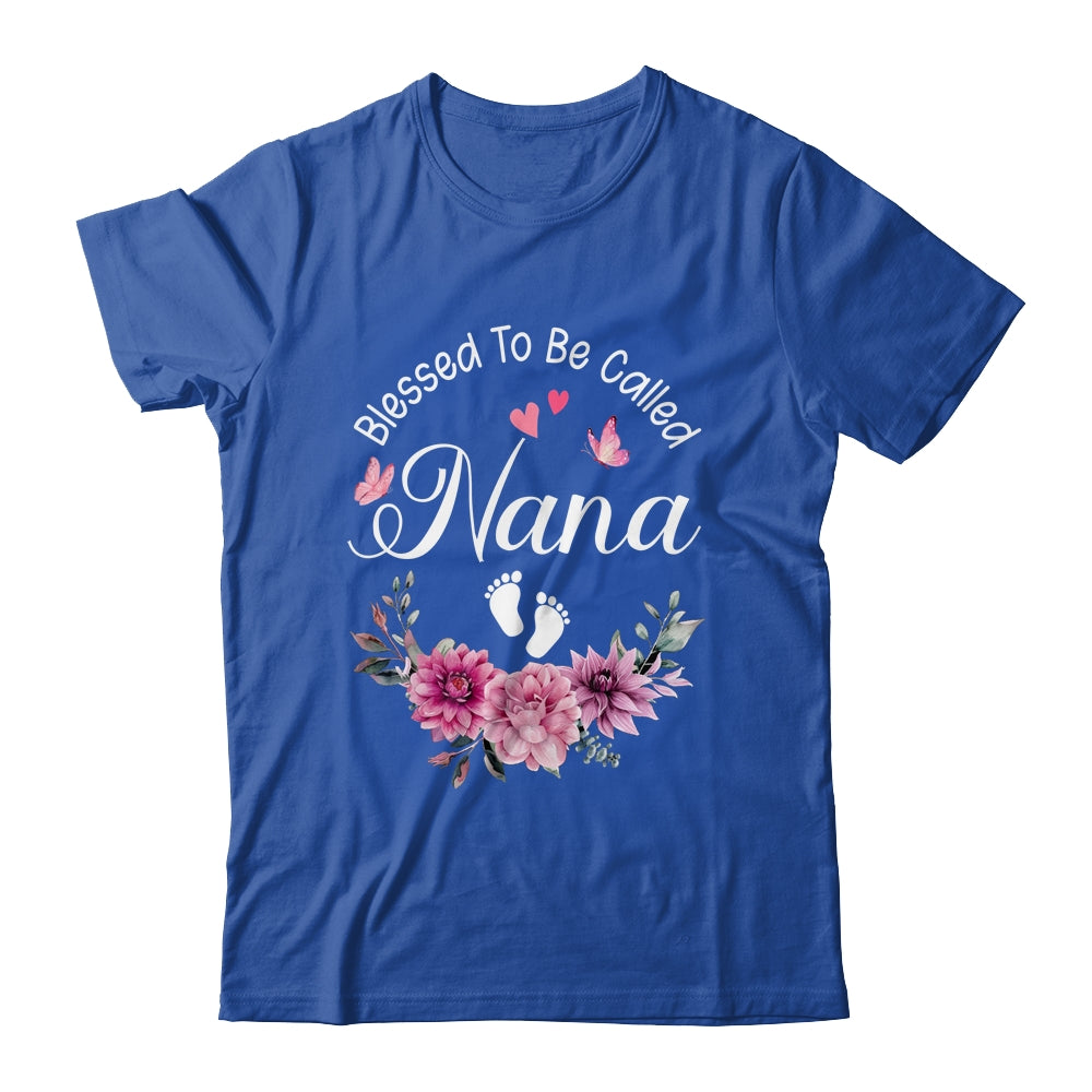 Blessed To Be Called Nana Women Floral Decor Nana Shirt & Tank Top | siriusteestore