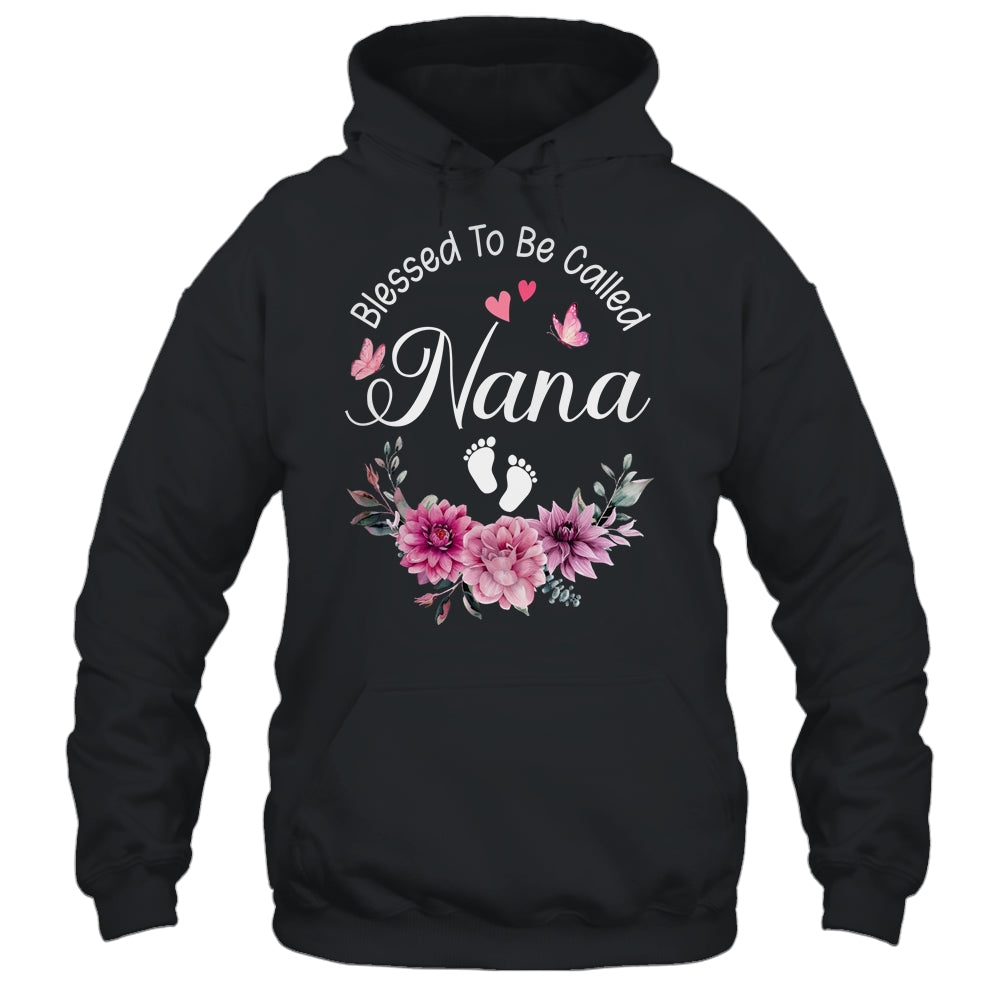 Blessed To Be Called Nana Women Floral Decor Nana Shirt & Tank Top | siriusteestore