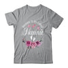 Blessed To Be Called Nannie Women Floral Decor Nannie Shirt & Tank Top | siriusteestore