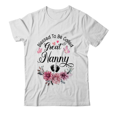 Blessed To Be Called Nanny Floral Nanny Mothers Day Shirt & Tank Top | siriusteestore