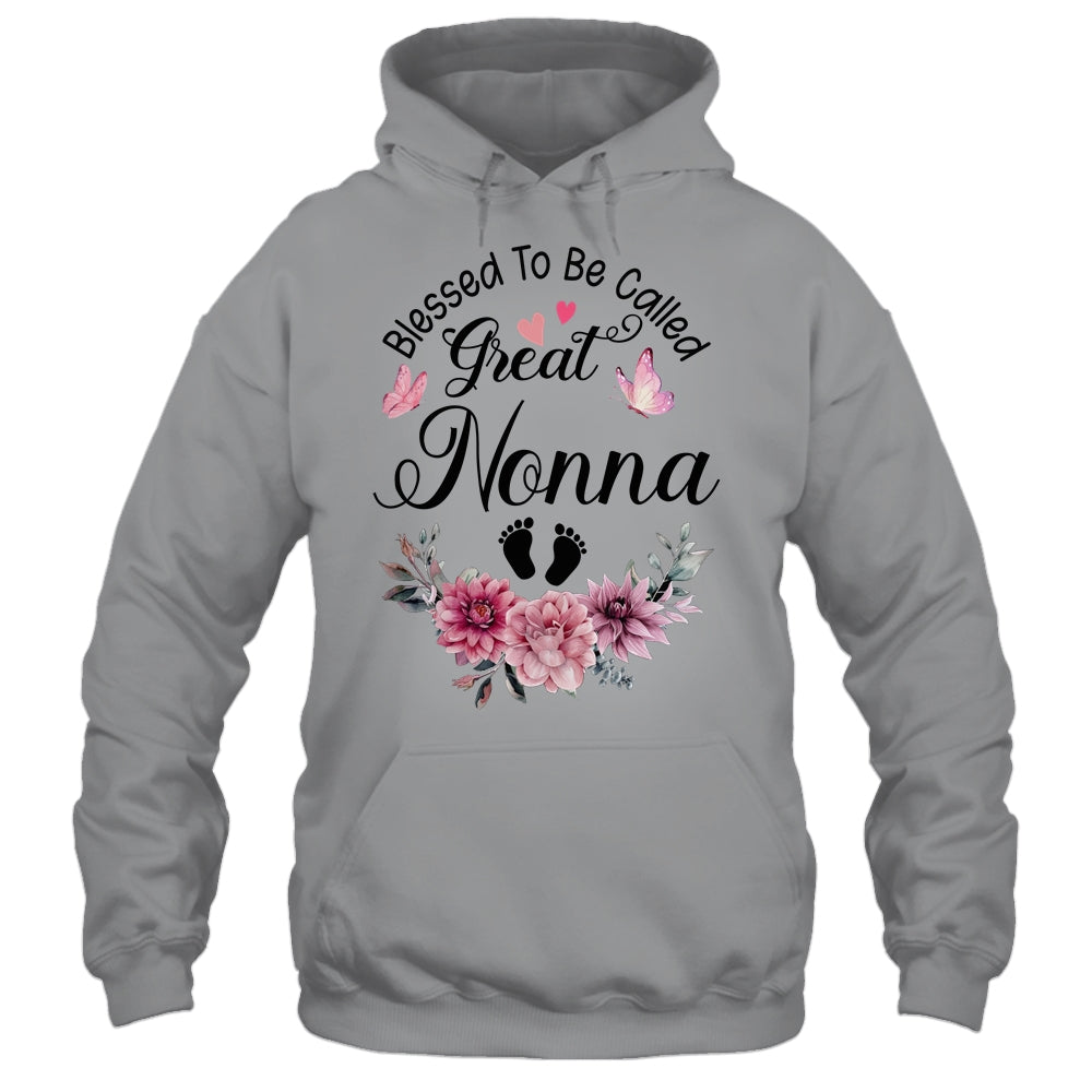 Blessed To Be Called Nonna Floral Nonna Mothers Day Shirt & Tank Top | siriusteestore