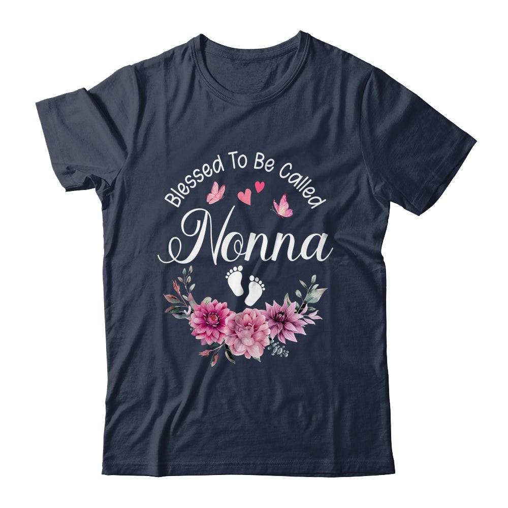 Blessed To Be Called Nonna Women Floral Decor Nonna Shirt & Tank Top | siriusteestore
