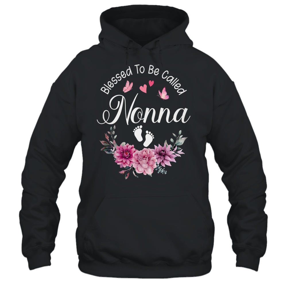 Blessed To Be Called Nonna Women Floral Decor Nonna Shirt & Tank Top | siriusteestore