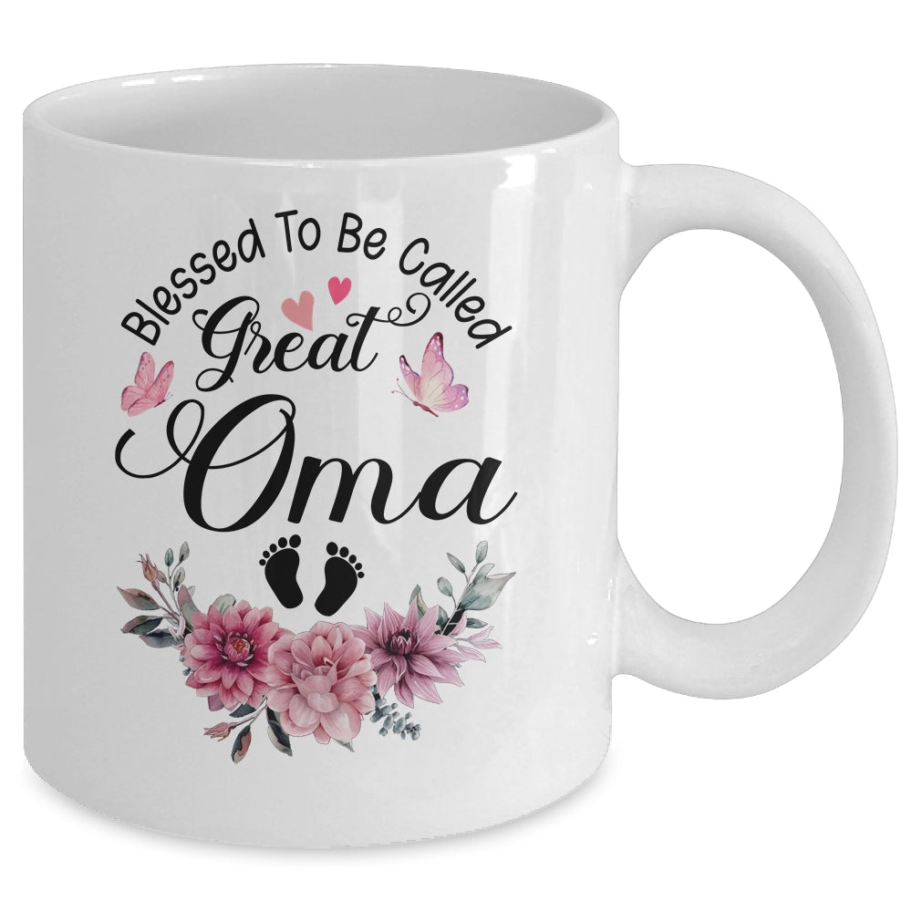 Blessed To Be Called Oma Floral Oma Mothers Day Mug | siriusteestore