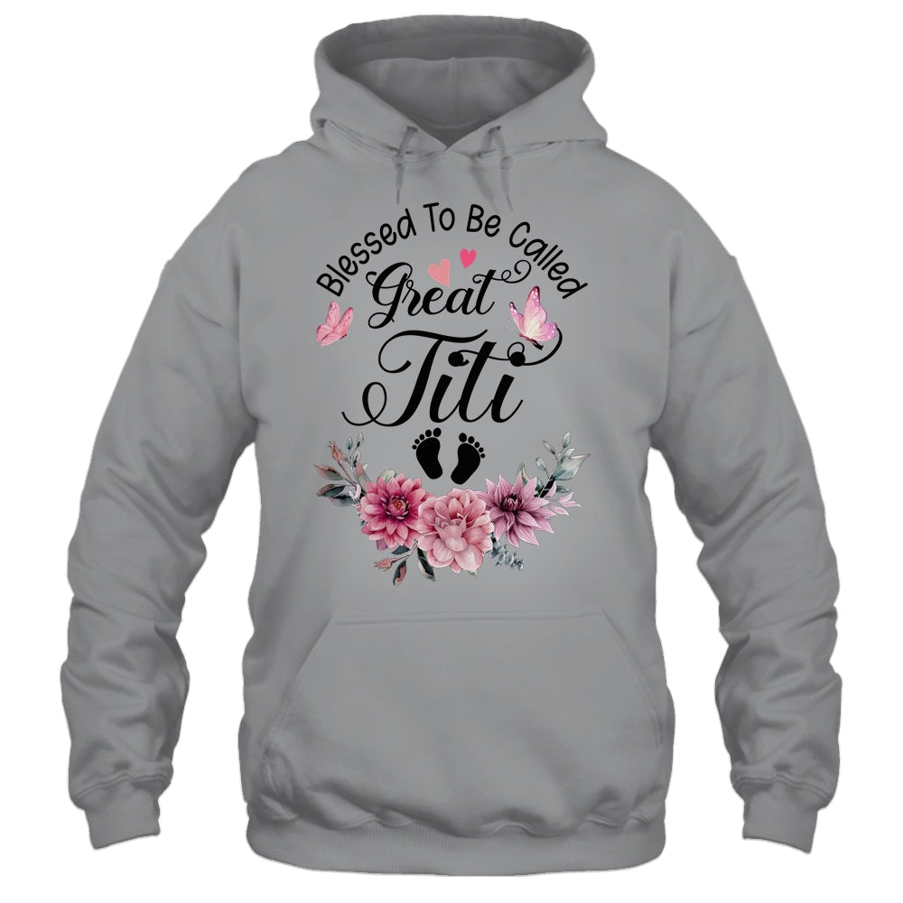 Blessed To Be Called Titi Floral Titi Mothers Day Shirt & Tank Top | siriusteestore