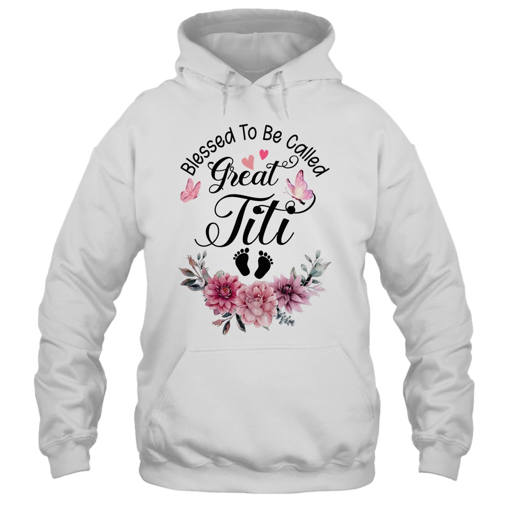 Blessed To Be Called Titi Floral Titi Mothers Day Shirt & Tank Top | siriusteestore