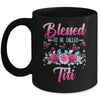 Blessed To Be Called Titi Mothers Day Birthday Rose Butterfly Mug | siriusteestore