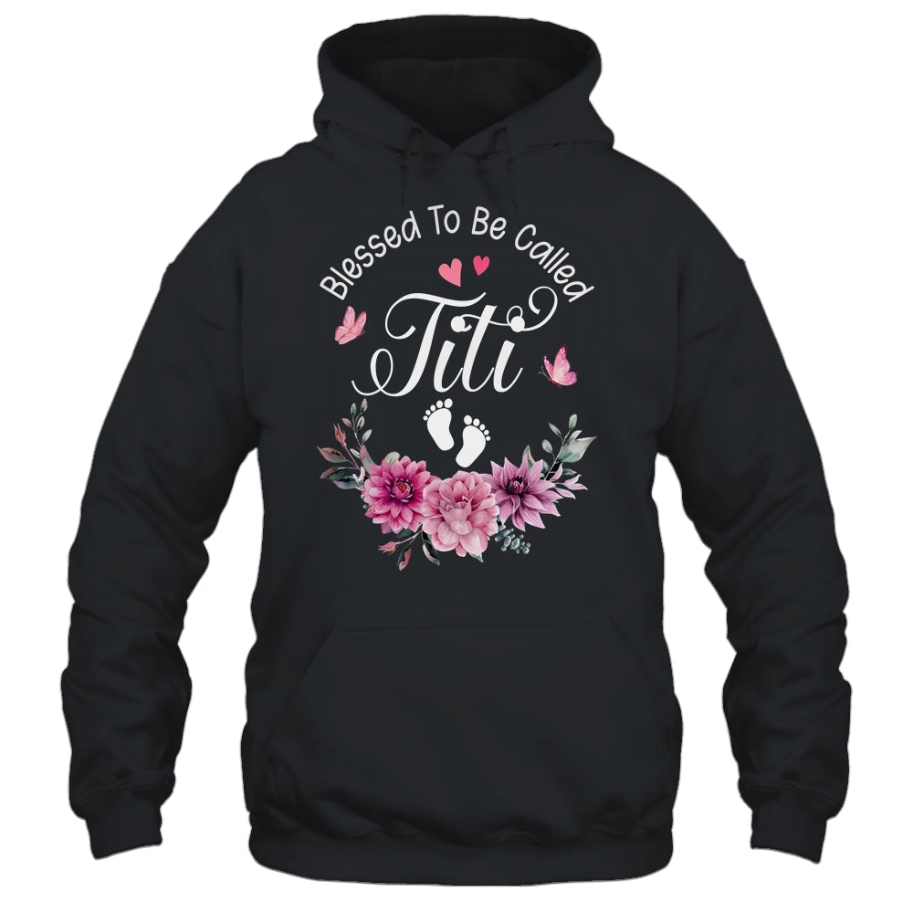 Blessed To Be Called Titi Women Floral Decor Titi Shirt & Tank Top | siriusteestore
