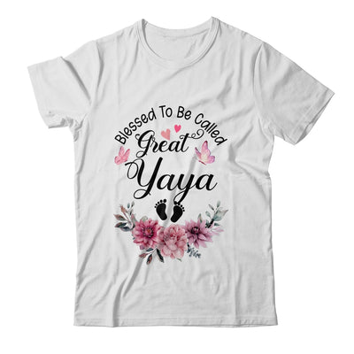 Blessed To Be Called Yaya Floral Yaya Mothers Day Shirt & Tank Top | siriusteestore