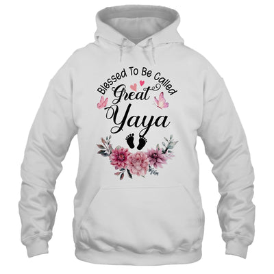 Blessed To Be Called Yaya Floral Yaya Mothers Day Shirt & Tank Top | siriusteestore
