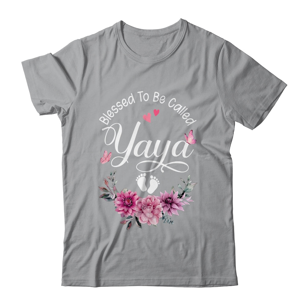 Blessed To Be Called Yaya Women Floral Decor Yaya Shirt & Tank Top | siriusteestore