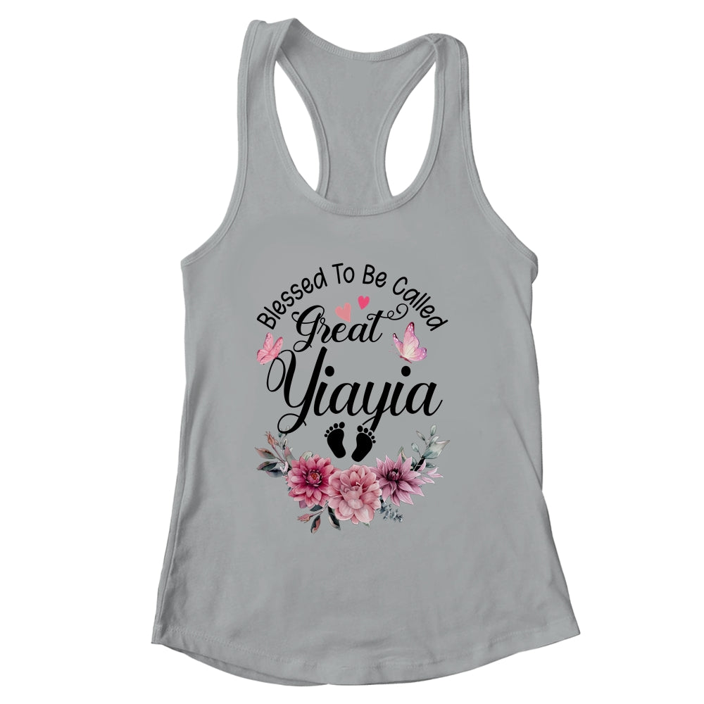 Blessed To Be Called Yiayia Floral Yiayia Mothers Day Shirt & Tank Top | siriusteestore