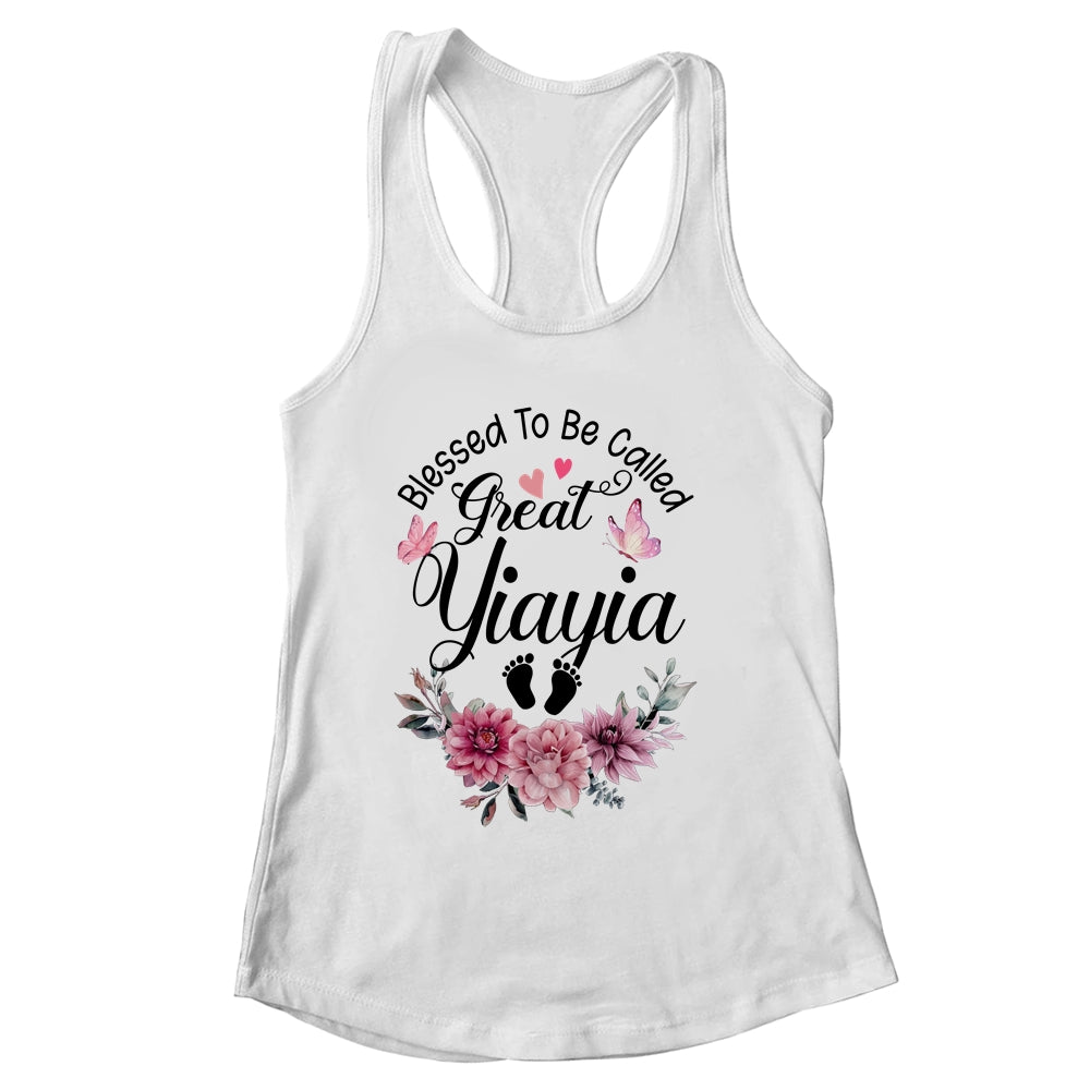 Blessed To Be Called Yiayia Floral Yiayia Mothers Day Shirt & Tank Top | siriusteestore