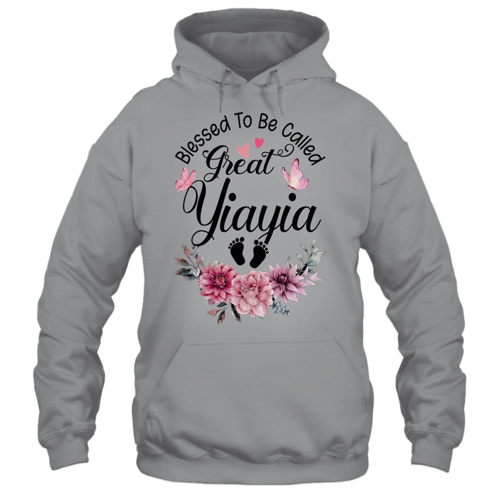 Blessed To Be Called Yiayia Floral Yiayia Mothers Day Shirt & Tank Top | siriusteestore