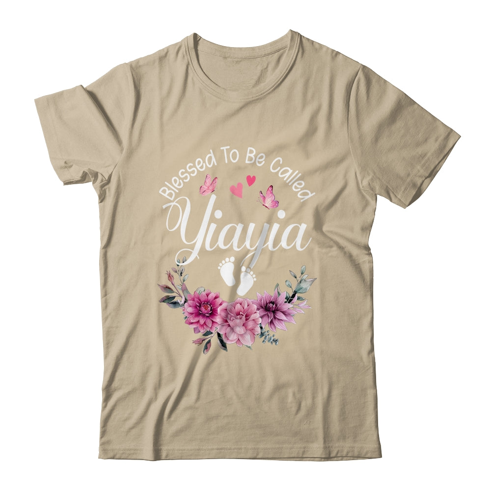 Blessed To Be Called Yiayia Women Floral Decor Yiayia Shirt & Tank Top | siriusteestore