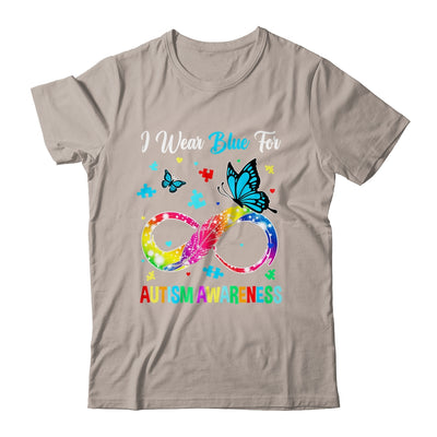Blue For Autism Awareness Infinity Butterfly Women Men Kids Shirt & Tank Top | siriusteestore