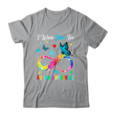 Blue For Autism Awareness Infinity Butterfly Women Men Kids Shirt & Tank Top | siriusteestore