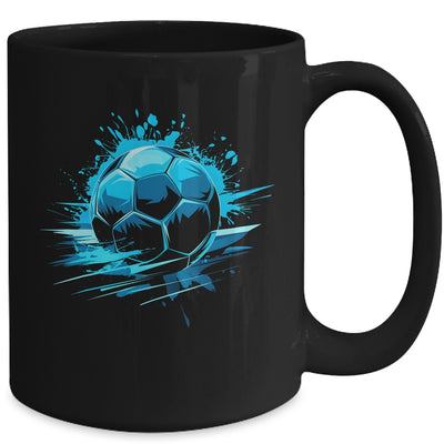 Blue Soccer Player Sport For Boys Mens Ball Soccer Girls Kids Mug | siriusteestore
