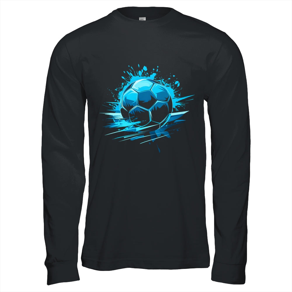 Blue Soccer Player Sport For Boys Mens Ball Soccer Girls Kids Shirt & Hoodie | siriusteestore